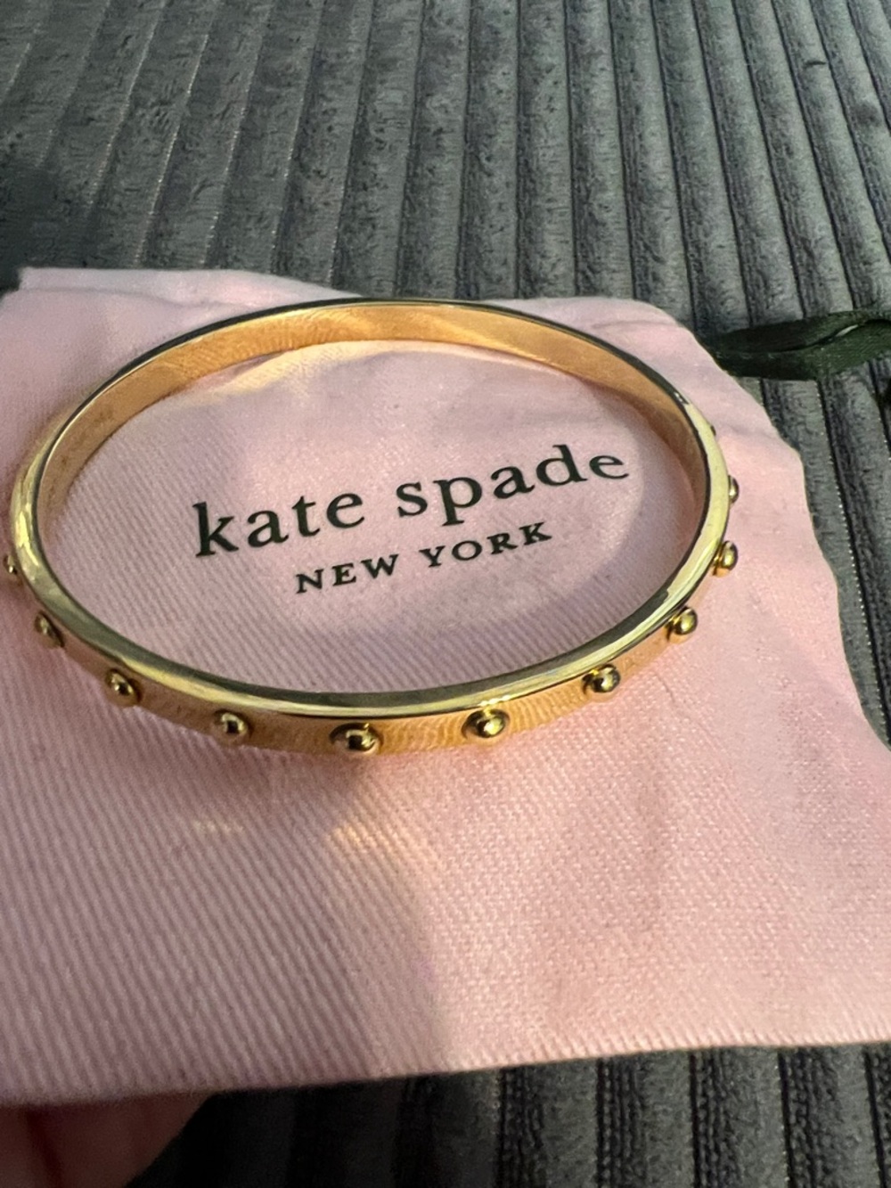 Kate Spade Gold-Tone Studded Bangle